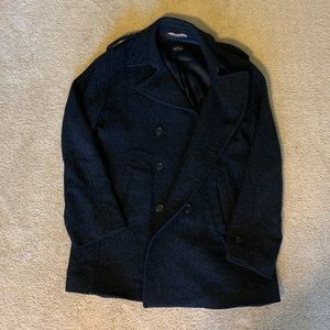 Black Pea Coat Paul Smith